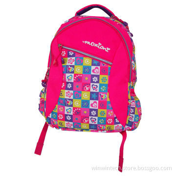 Urban Backpack with Fashionable Printing, Color Zipper and Soft FabricNew
